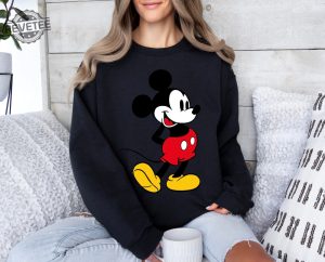 Mickey Mouse Sweatshirt Unique Mickey Sweatshirt Mickey Mouse Sweater Mickey Mouse Hoodie Minnie Mouse Shirt revetee 4