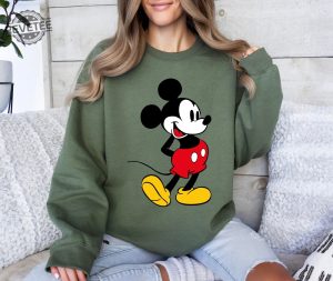 Mickey Mouse Sweatshirt Unique Mickey Sweatshirt Mickey Mouse Sweater Mickey Mouse Hoodie Minnie Mouse Shirt revetee 5