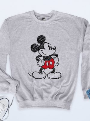Mickey Mouse Sweatshirt Vintage Unique Disney Sweater Disney Sweatshirt Disneyworld Crewneck Disney World Sweater Mickey Mouse Hoodie revetee 3 1