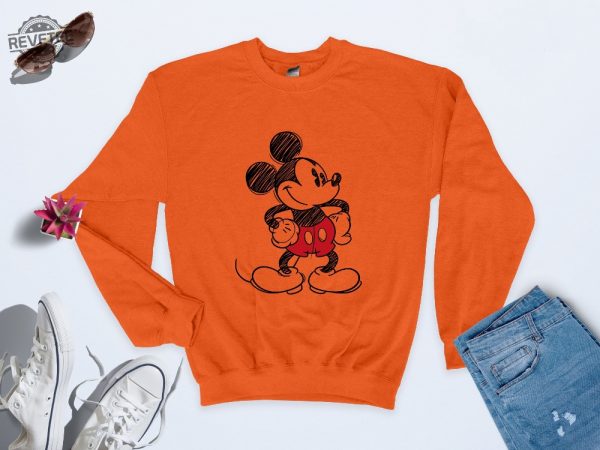 Mickey Mouse Sweatshirt Vintage Unique Disney Sweater Disney Sweatshirt Disneyworld Crewneck Disney World Sweater Mickey Mouse Hoodie revetee 4 1