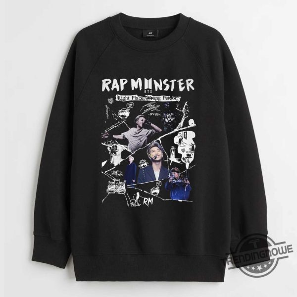 Rap Monster Bts Right Place Wrong Person Tshirt trendingnowe 1 3