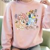 bluey mushroom sweatshirt tshirt hoodie adults kids cute bluey and bingo shirts bluey and friends tee bluey family funny t shirt laughinks 1