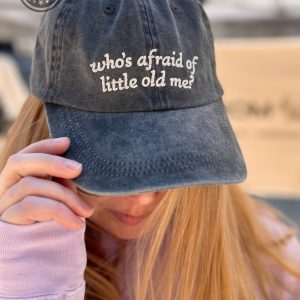 taylor swift hat for sale whos afraid of little old me vintage embroidered dad hat tortured poets department classic baseball cap laughinks 2