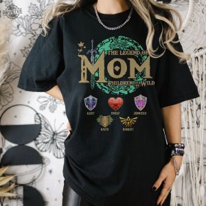 Personalized Zelda Mom Shirt Unique Zelda Totk Shirt Tri Force Shirt Hyrule Flora Shirt Breath Of The Wild Tears Of The Kingdom revetee 2