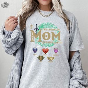 Personalized Zelda Mom Shirt Unique Zelda Totk Shirt Tri Force Shirt Hyrule Flora Shirt Breath Of The Wild Tears Of The Kingdom revetee 3