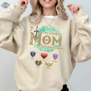 Personalized Zelda Mom Shirt Unique Zelda Totk Shirt Tri Force Shirt Hyrule Flora Shirt Breath Of The Wild Tears Of The Kingdom revetee 4