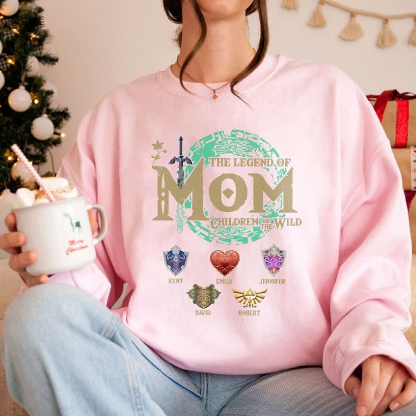 Personalized Zelda Mom Shirt Unique Zelda Totk Shirt Tri Force Shirt Hyrule Flora Shirt Breath Of The Wild Tears Of The Kingdom revetee 5