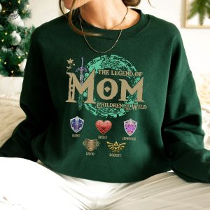 Personalized Zelda Mom Shirt Unique Zelda Totk Shirt Tri Force Shirt Hyrule Flora Shirt Breath Of The Wild Tears Of The Kingdom revetee 6