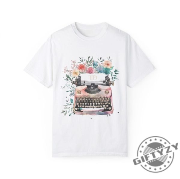 Tortured Poets Department Logo Watercolor Typewriter Shirt Watercolor Florals Hoodie Ts 11 Tshirt Ttpd Era Sweatshirt For Swifties giftyzy 4