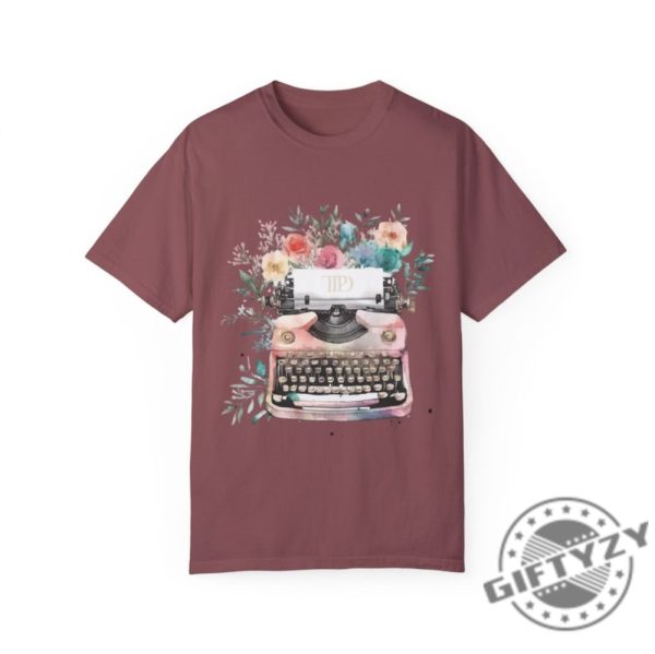 Tortured Poets Department Logo Watercolor Typewriter Shirt Watercolor Florals Hoodie Ts 11 Tshirt Ttpd Era Sweatshirt For Swifties giftyzy 6