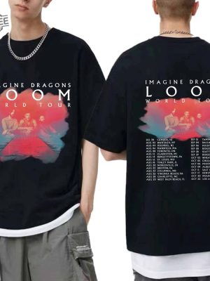 Imagine Dragons Fan Shirt Imagine Dragons Band Shirt Imagine Dragons Tour Shirt Imagine Dragons 2024 Shirt Loom Tour Shirt Unique revetee 3