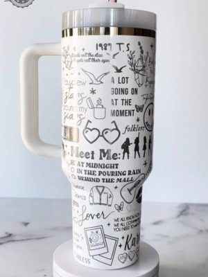 Limited Taylor Swift Laser Engraved Stanley Quencher H2.0 Tumbler 40Oz Insulated Thermal Cup Stainless Steel Unique revetee 2