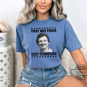 morgan wallen graphic tee shirt sweatshirt hoodie that boy from east tennesse funny morgan wallen mugshot shirts country music nashville pd tshirt laughinks 5 1 1