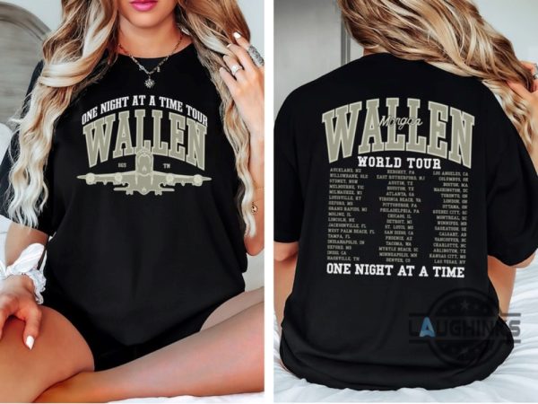 morgan wallen shirt one night at a time tour tshirt sweatshirt hoodie morgan wallen world tour concert 2 sided green t shirts laughinks 4 2
