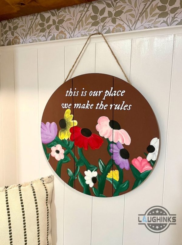 taylor swift door hanger eras piano painted flowers taylor swift tour door sign home is where the heart is decoration gift for swifties laughinks 2