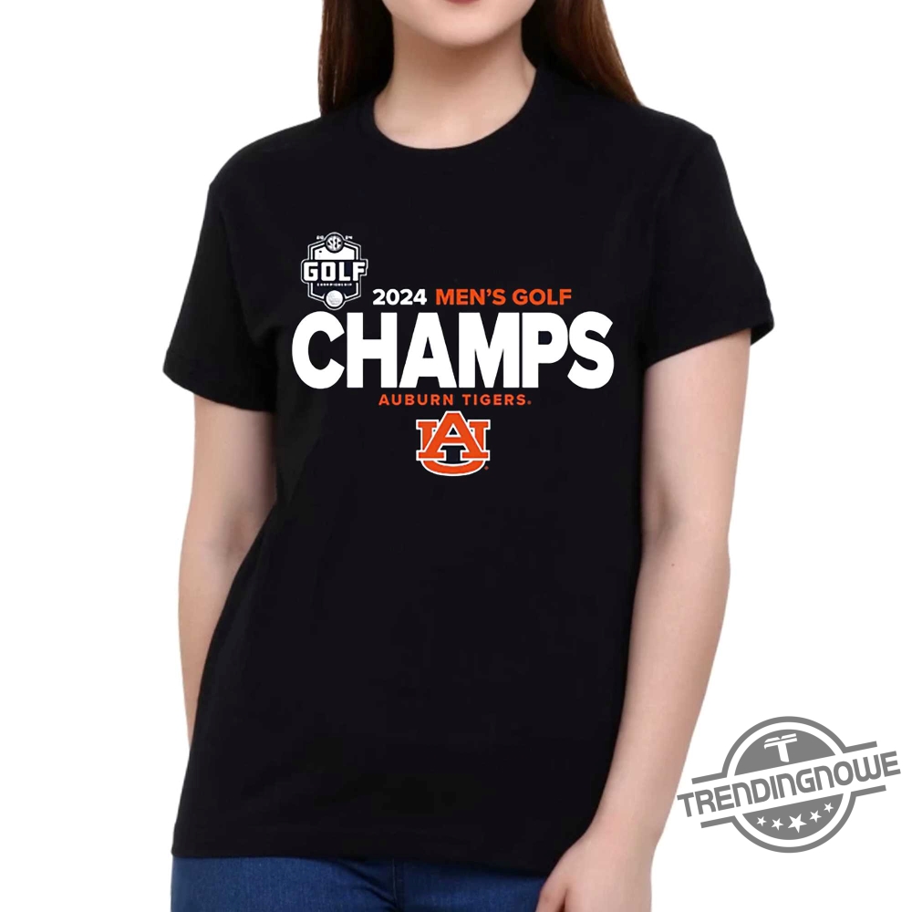 Auburn Tigers 2024 Sec Mens Golf Tournament Champions Locker Room Tshirt