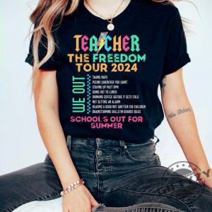 Last Day Of School Shirt For Teachers Teacher Summer Tour Tshirt Cute Teacher Sweatshirt Teacher Hoodie Teacher Team Sweatshirt End Of School Shirt giftyzy 2