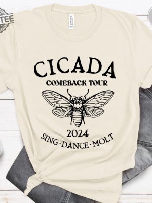 Cicada Shirt 2024 Cicada Reunion Tee Funny Cicada Concert T Shirt Bug Humor Goblincore Insect Tee Shirts Nature Lover Gift Unique revetee 3