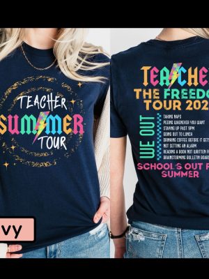 Last Day Of School Shirt For Teachers Teacher Summer Shirts Summer T Shirt Teacher Shirt Teacher Gift Teacher Team Shirt Unique revetee 2