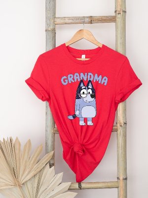 Bluey Dog Grandma Life Shirt Mum Bluey Dog Birthday Party Shirt Bandit Chilli Bingo Bluey Dog Family Shirts Bluey Dog Grandma Shirt Unique revetee 2