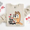 I Love You Mom Shirt Mothers Day Gift Bluey Shirt Gift For Mom Dog Mom Tee Birthday Gift For Mom Mothers Day Tee Unique revetee 1