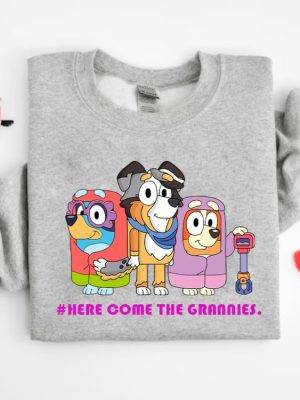 Here Come The Grannies Shirt Bluey Shirt For Grannies Disney Trip Shirt Bingo Shirt Bluey Characters Disney Trip Tee Unique revetee 3