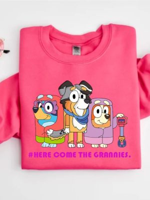 Here Come The Grannies Shirt Bluey Shirt For Grannies Disney Trip Shirt Bingo Shirt Bluey Characters Disney Trip Tee Unique revetee 5