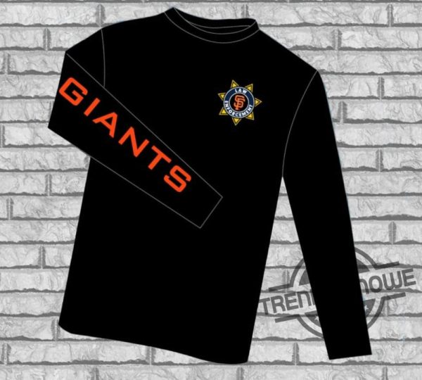 Giants Law Enforcement Appreciation Night Shirt 2024 Giveaway Giants Law Enforcement Appreciation Night Long Sleeve Shirt trendingnowe 2