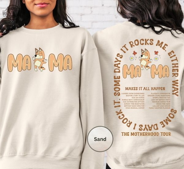 Mama Rock Style Vintage Sweatshirt Cute Mom Retro Shirt Best Mom Ever Tee Gift For Mom Mothers Day Shirt Unique revetee 1