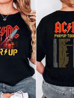 Acdc Shirt Acdc 90S Vinatge Acdc Tee Acdc Tour 2024 Acdc Pwr Up Acdc Band Concert Rock Band Acdc Acdc Pwr Up Tour Unique revetee 2