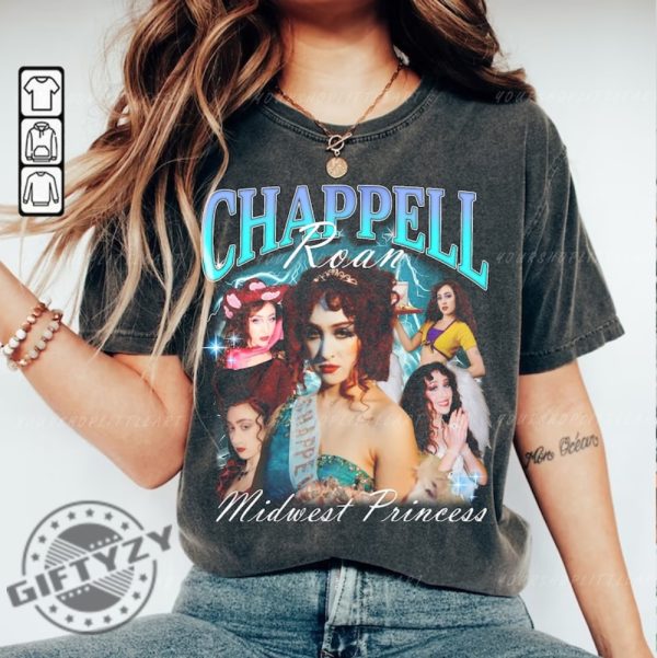Chappellroan Midwest Princess Unisex Shirt Fan Tshirt Merch Gift Retro 90S Shirt giftyzy 2