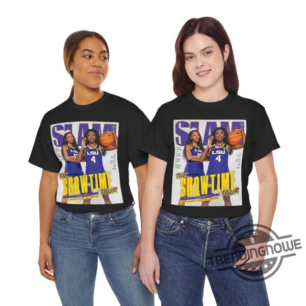 Angel Reese Flaujae Shirt Flaujae Johnson Lsu Louisiana State University Womens Ncaa Basketball Wnba Chicago Sky Nba Slam Cover Shirt trendingnowe 1
