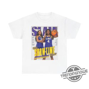 Angel Reese Flaujae Shirt Flaujae Johnson Lsu Louisiana State University Womens Ncaa Basketball Wnba Chicago Sky Nba Slam Cover Shirt trendingnowe 3
