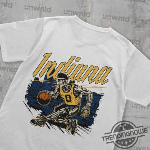 Indiana Basketball Shirt Graphic Tees Skeleton Shirt Merch Tee Gift Vintage Nba T Shirt trendingnowe 2