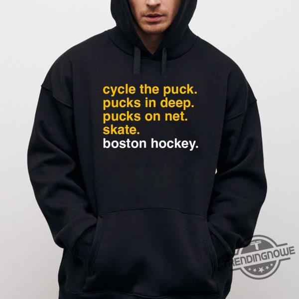 Hockey Checklist Cycle The Puck Pucks In Deep Pucks On Net Skate Boston Hockey Shirt trendingnowe 1 2