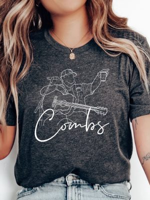 Luke Combs Western Graphic Tee Band Shirt Country Music Shirt Western Shirt Cowboy Combs Shirt Luke Combs Fan Unique revetee 3