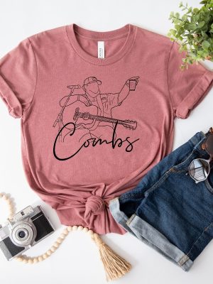 Luke Combs Western Graphic Tee Band Shirt Country Music Shirt Western Shirt Cowboy Combs Shirt Luke Combs Fan Unique revetee 5