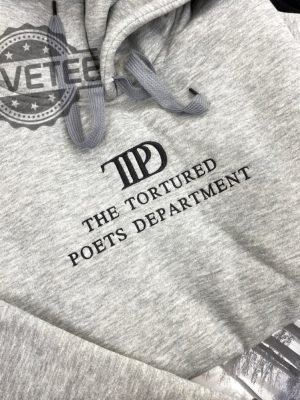 Handmade Embroidered The Tortured Poets Department Embroidered Sweatshirt Ttpd Est 2024 Embroidered Crewneck Unique revetee 2