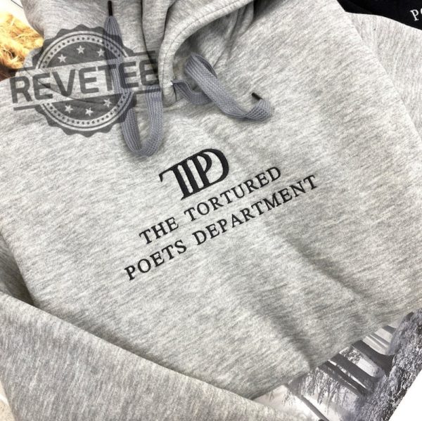 Handmade Embroidered The Tortured Poets Department Embroidered Sweatshirt Ttpd Est 2024 Embroidered Crewneck Unique revetee 2