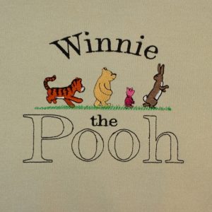 Classic Winnie The Pooh Embroidered Sweatshirt Adult Unisex Crewneck Unique revetee 2