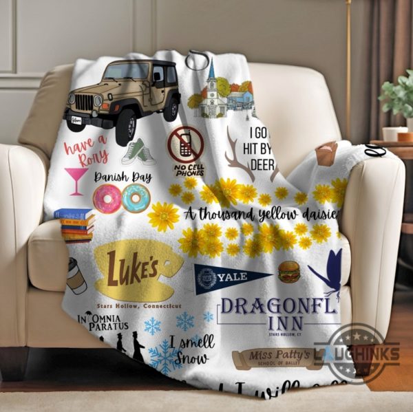 gilmore girls watching blanket kid adult inspired by hallmark stars hollow map blanket where you lead i will follow movie blankets tristan jess logan dean gift laughinks 2