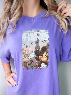 Paris Mickey Shirt Eiffel Tower Shirt Mickey Shirt Mickey Vacation Shirt Traveling Disney Shirt Retro Disney Shirt Unique revetee 2