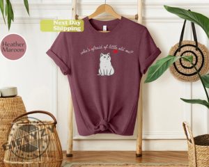 Whos Afraid Of Little Old Me Cat Shirt Cute Cat Hoodie Poets Sweatshirt Womens Tshirt Gift For Women For Mother Album Taylor Swift Shirt giftyzy 12