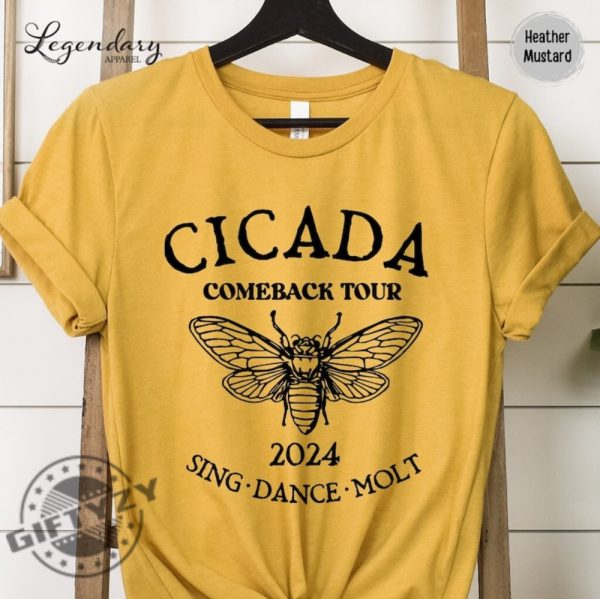 Cicada Shirt 2024 Cicada Reunion Hoodie Funny Cicada Concert Tshirt Bug Humor Goblincore Insect Unisex Sweatshirt Nature Lover Gift giftyzy 1