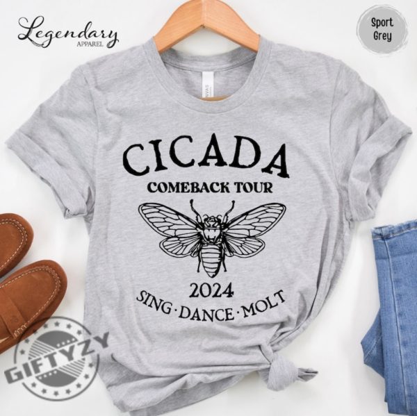 Cicada Shirt 2024 Cicada Reunion Hoodie Funny Cicada Concert Tshirt Bug Humor Goblincore Insect Unisex Sweatshirt Nature Lover Gift giftyzy 7
