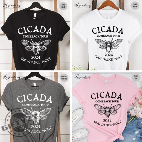 Cicada Shirt 2024 Cicada Reunion Hoodie Funny Cicada Concert Tshirt Bug Humor Goblincore Insect Unisex Sweatshirt Nature Lover Gift giftyzy 8