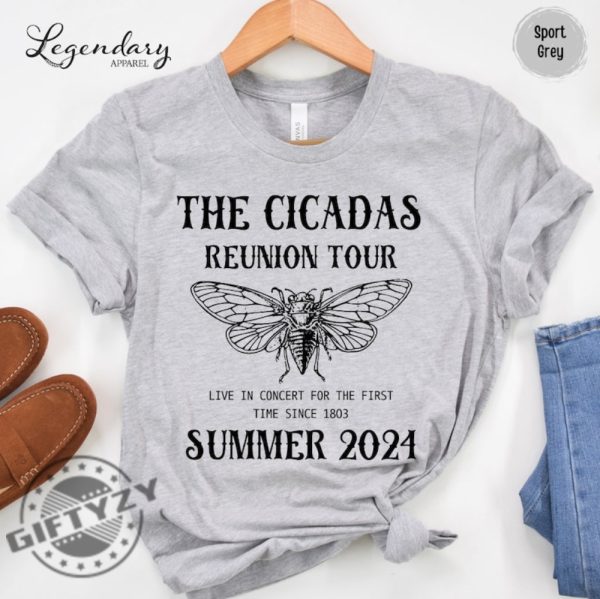 Cicada Shirt 2024 Cicada Reunion Hoodie Funny Cicada Concert Tshirt Bug Humor Goblincore Insect Sweatshirt Nature Lover Gift giftyzy 2