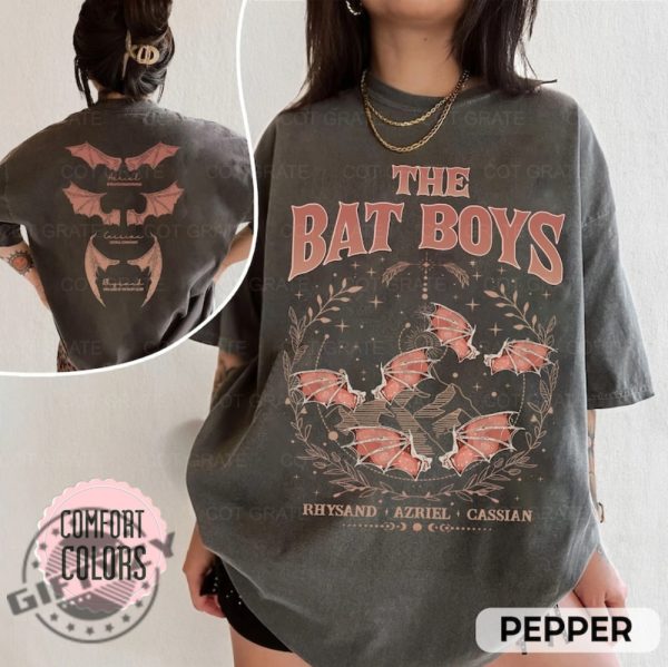 The Bat Boys Acotar Merch Comfort Colors Shirt Night Court Illyrians Tshirt A Court Of Thorns And Roses Hoodie Rhysand Cassian Azriel Apparel giftyzy 1