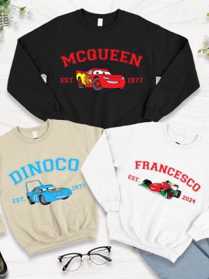 Mcqueen Sally Sweatshirt Mcqueen Sweatshirt Mcqueen Sally Couple Sweatshirt Couple Friend Sweatshirt Sally Sweatshirt revetee 2