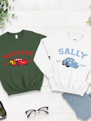 Mcqueen Sally Sweatshirt Mcqueen Sweatshirt Mcqueen Sally Couple Sweatshirt Couple Friend Sweatshirt Sally Sweatshirt revetee 6